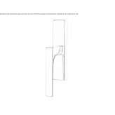 Cromall® window handle on the back plate Theillay