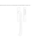 Brass handle for sliding windows Theillay
