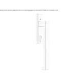 Brass handle with a lock for sliding windows Theillay