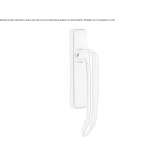 Brass handle for sliding windows Theillay