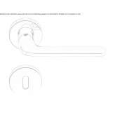 Cromall® handle on rosette Theillay