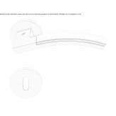 Cromall® handle on a rosette with a lock Theillay