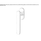 DK Cromall® window handle on a rosette Theillay