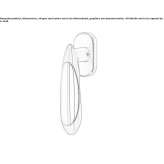 DK Cromall® window handle on a rosette Theillay