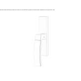 Cromall® window handle on the back plate Theillay