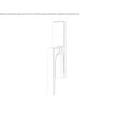 Brass window handle on the back plate Theillay