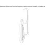 Cromall® window handle on the back plate Theillay