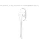 DK brass window handle on a rosette Theillay