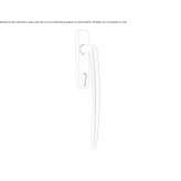 Brass handle with a lock for sliding windows Theillay