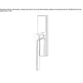 Brass window handle on the back plate Theillay