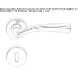 Brass handle on a rosette with a lock Theillay