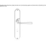 Brass handle on the back plate Theillay