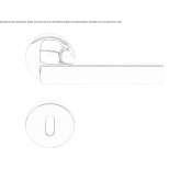 Cromall® handle on rosette Theillay