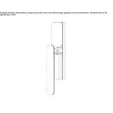 Cromall® window handle on the back plate Theillay