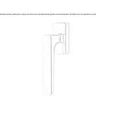 DK brass window handle on a rosette Theillay