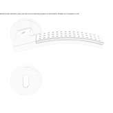 Cromall® handle on a rosette with a lock Theillay