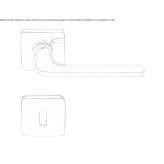Cromall® handle on rosette Theillay