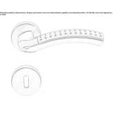 Cromall® handle on rosette Theillay