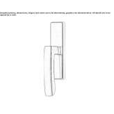 Brass window handle on the back plate Theillay