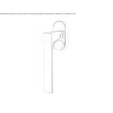 DK Cromall® window handle on a rosette Theillay