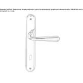 Cromall® handle on the backplate Theillay