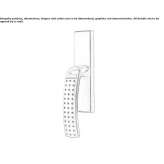 Cromall® window handle on the back plate Theillay