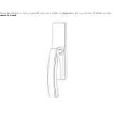 Brass window handle on the back plate Theillay