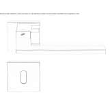 Cromall® handle on rosette Theillay