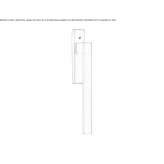 Brass handle for sliding windows Theillay
