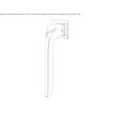 DK window handle made of brass Theillay