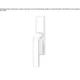 Brass window handle on the back plate Theillay