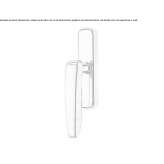 Brass window handle on the back plate Theillay