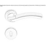 Cromall® handle on rosette Theillay