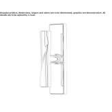 Brass, cream handle on the back plate Theillay