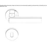 Cromall® handle on rosette Theillay