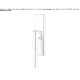 Brass window handle on the back plate Theillay