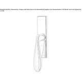 Brass window handle on the back plate Theillay