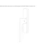 Brass window handle on the back plate Theillay
