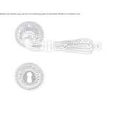 Brass handle on a rosette with a lock Congaz