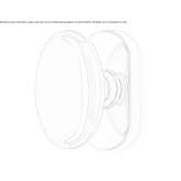 Mosiężna klamka okienna na rozecie Congaz