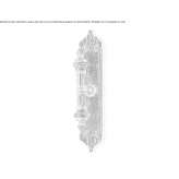 Brass window handle on the back plate Congaz