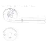 Brass handle with lock Congaz