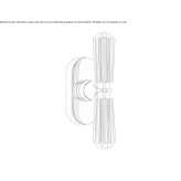 DK brass window handle on the rear plate Congaz