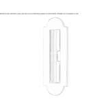 Recessed brass door handle with lock Congaz