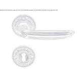 Brass handle on a rosette with a lock Congaz