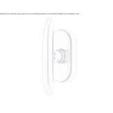 DK brass window handle on a rosette Congaz