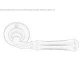 Klamka mosiężna na rozecie Congaz