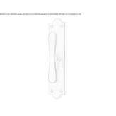 Brass window handle on the back plate Congaz