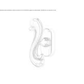 DK brass window handle on a rosette Congaz