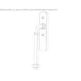 Brass handle for sliding windows Congaz